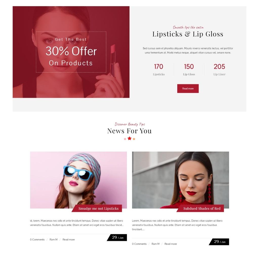 Lipstick & Nail Polish Store Shopify Shopping Website