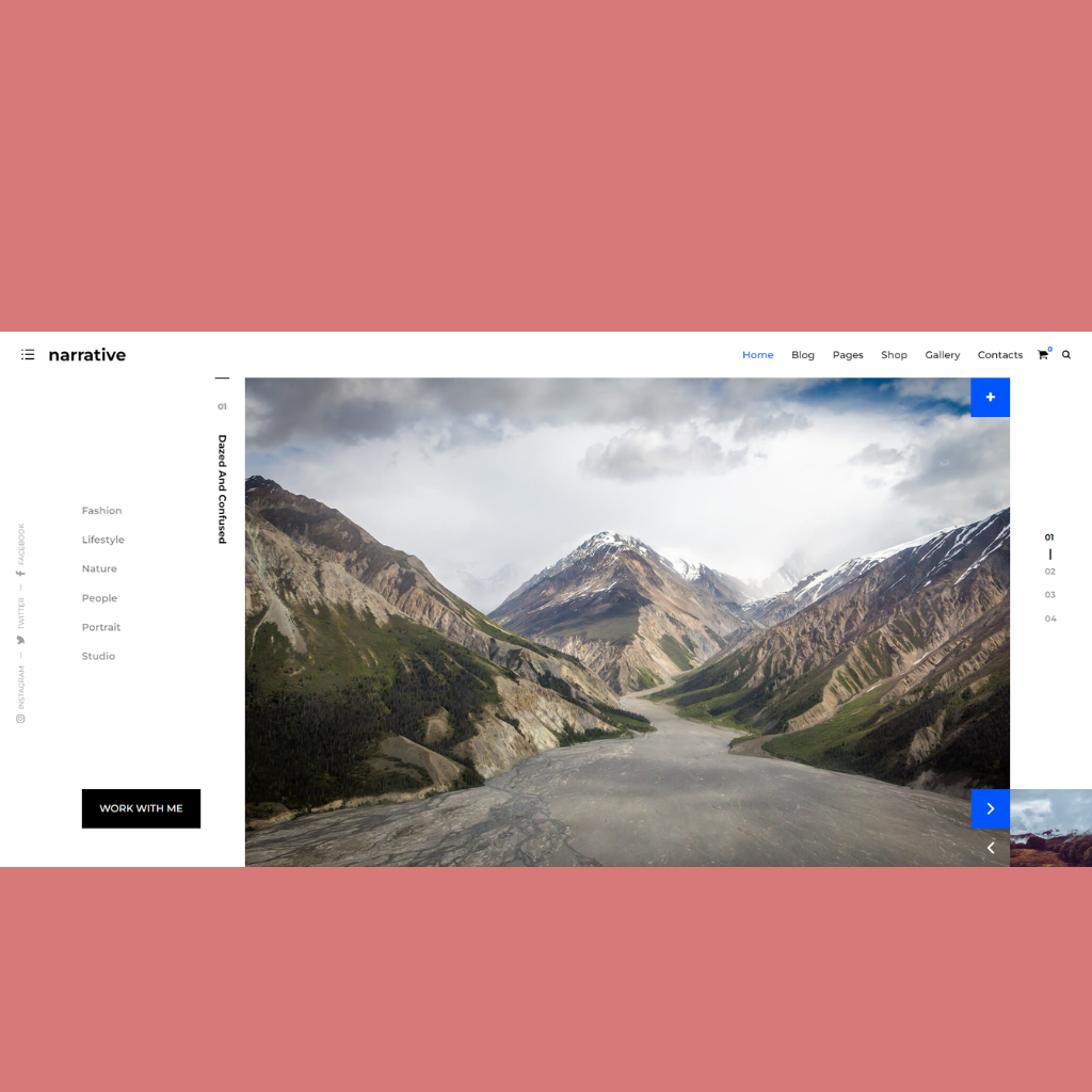 Narrative Creative Portfolio WordPress Responsive Website