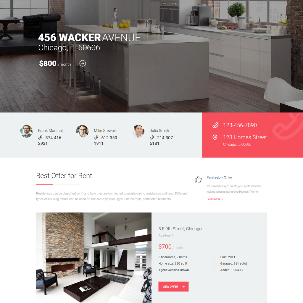 Attractive Real Estate WordPress Responsive Website