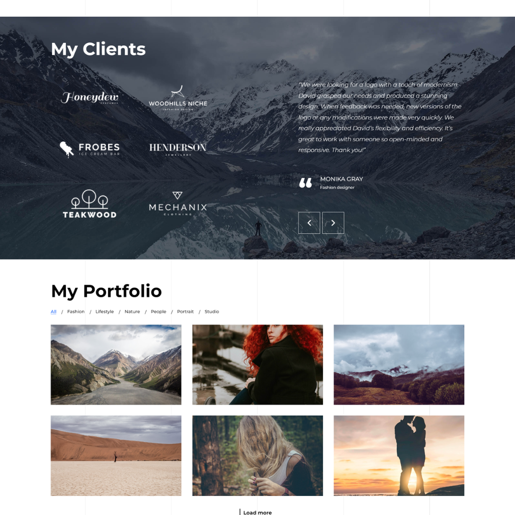 Narrative Creative Portfolio WordPress Responsive Website