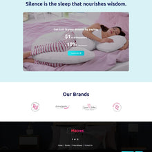 Bed and Pillow Store Shopify Shopping Website