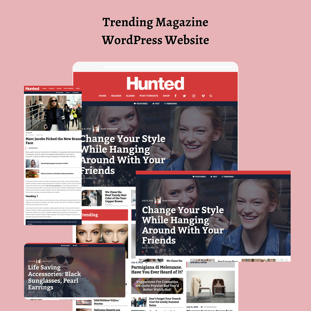 Trending Magazine WordPress Responsive Website