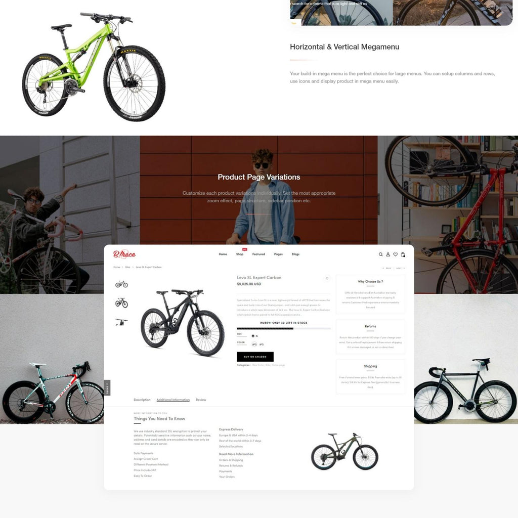 Bicycle Store Responsive Shop Shopify Shopping Website