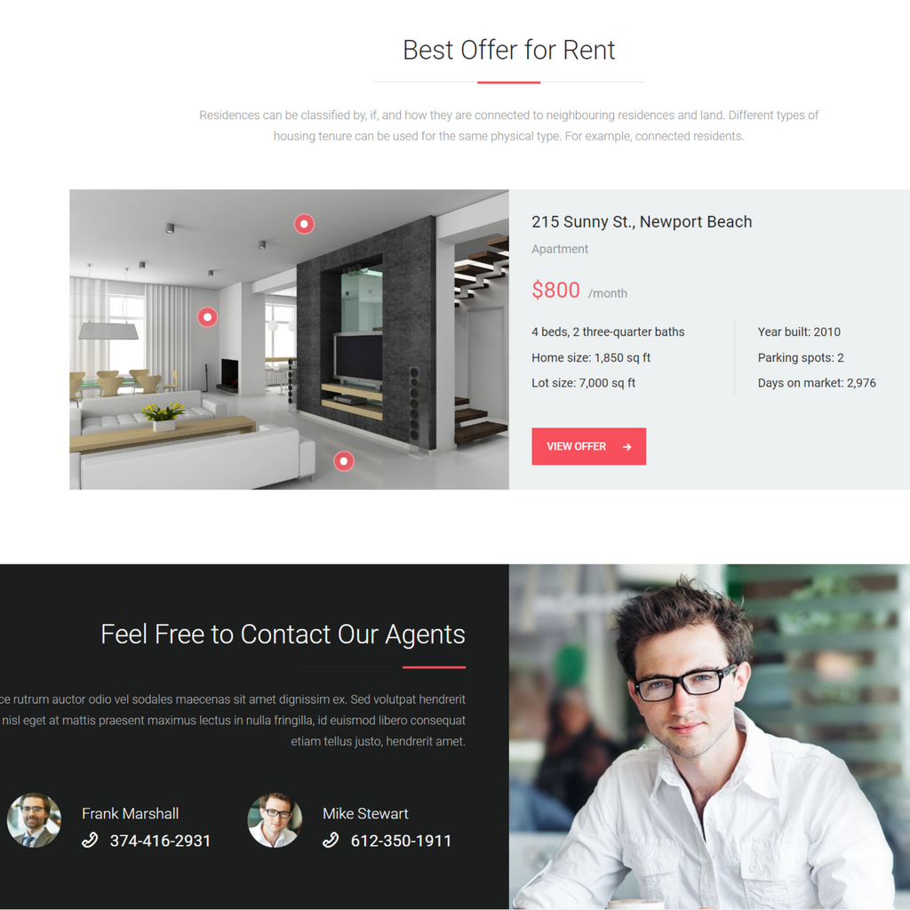 Attractive Real Estate WordPress Responsive Website