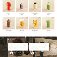 Coffee, Tea & Cake Shopify Shopping Website