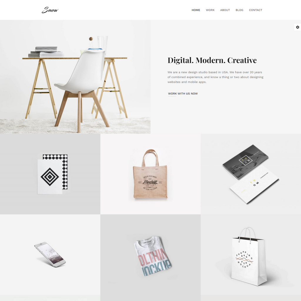 Minimal & Clean Portfolio WordPress Website