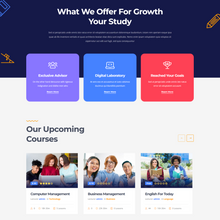 Online Courses WordPress Responsive Website