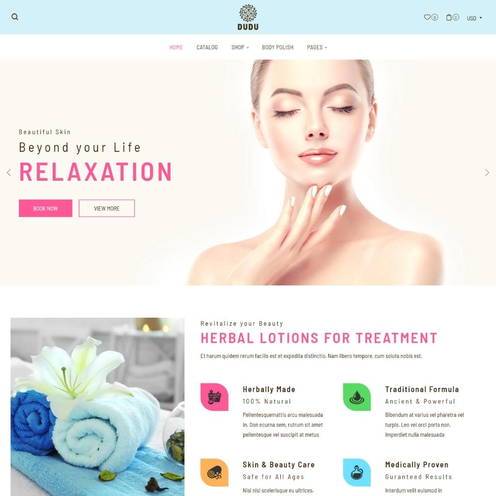 Beauty Cosmetics Sotre Shopify Shopping Website