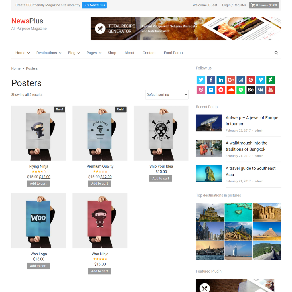 All Purpose Magazine WordPress Responsive Website