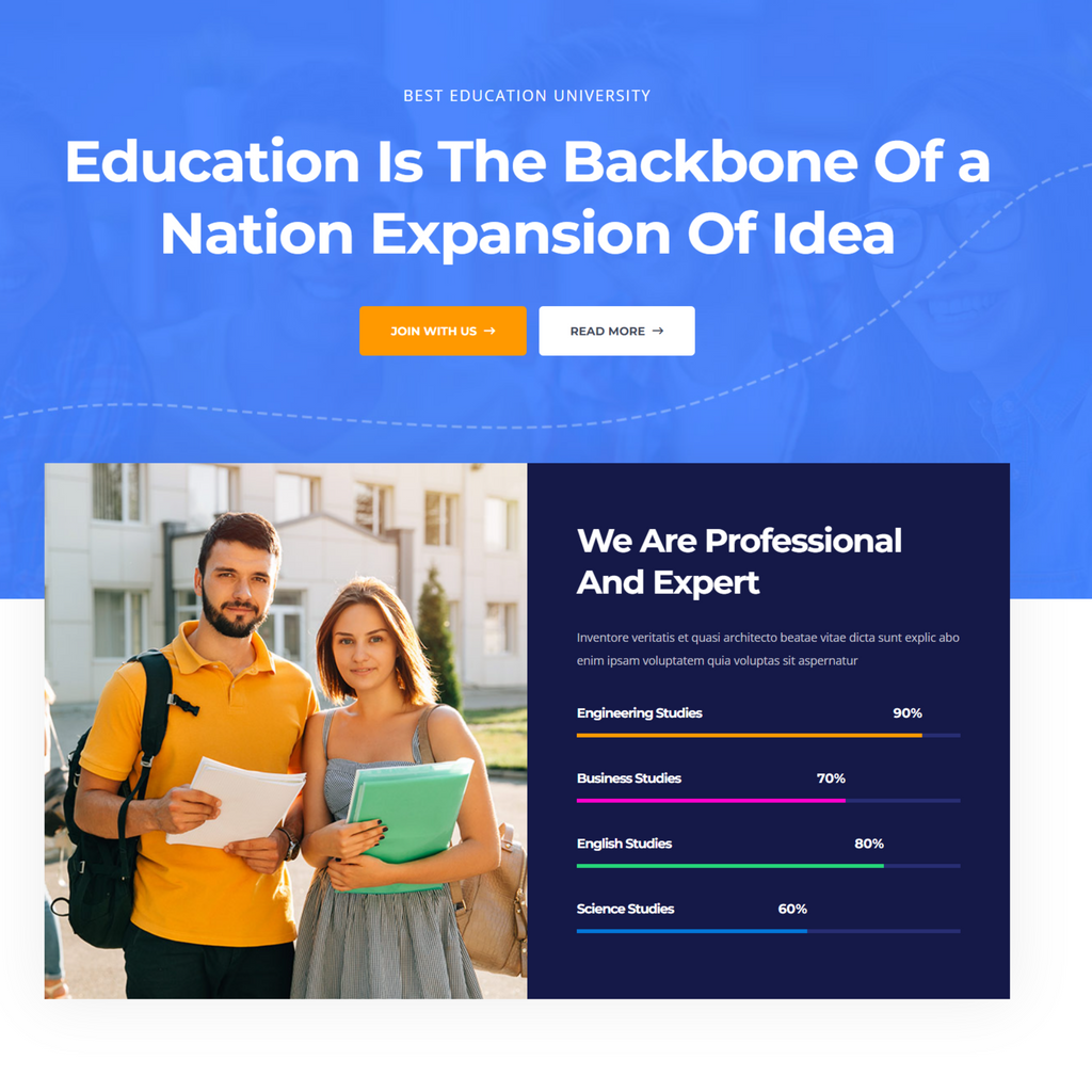 Online Courses WordPress Responsive Website