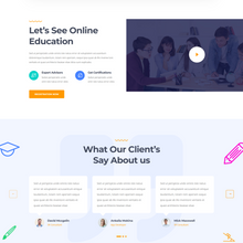 Online Courses WordPress Responsive Website