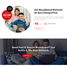 Broadband & Internet Services WordPress Responsive Website