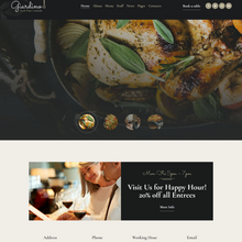 Modern Italian Restaurant WordPress Responsive Website