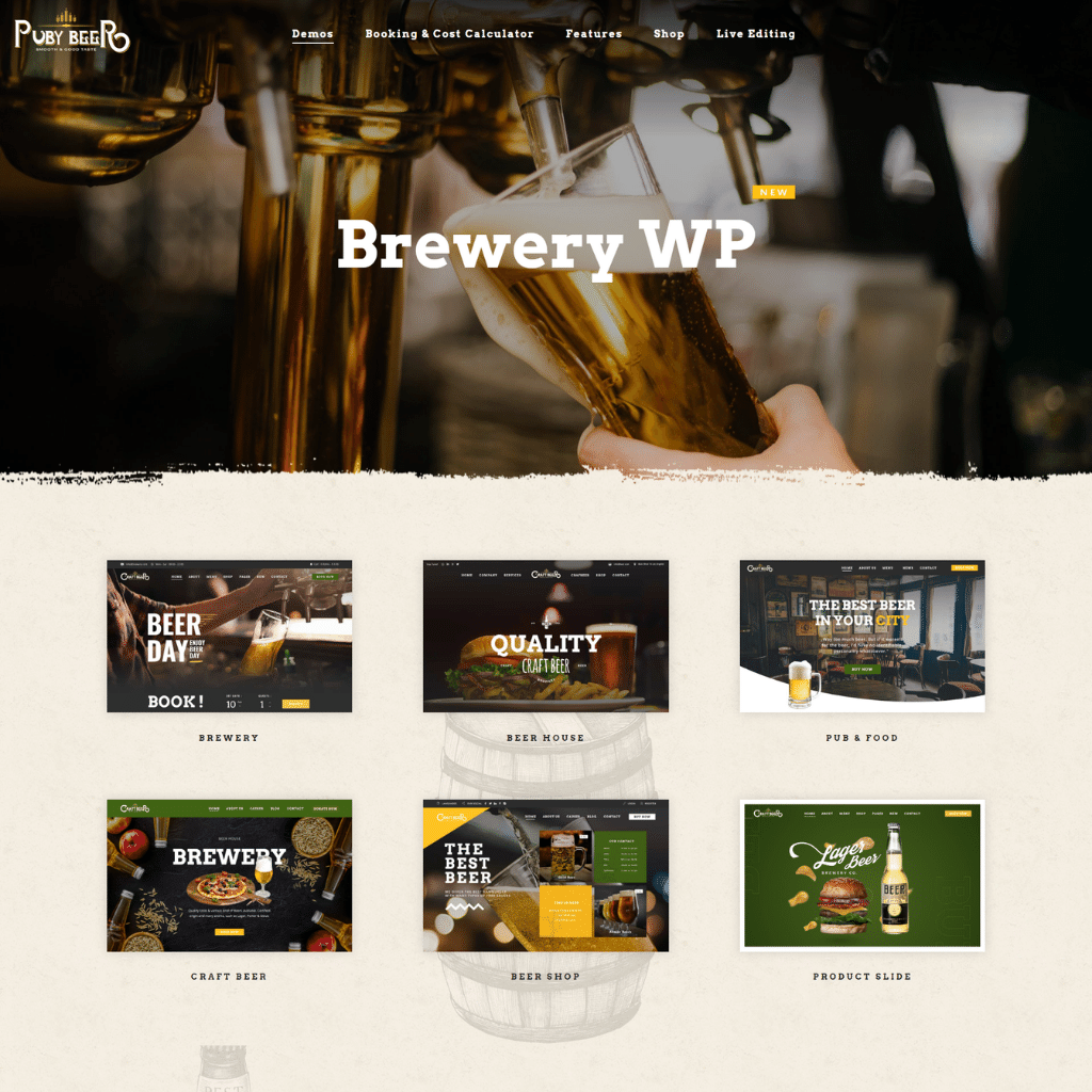 Craft Beer WordPress Responsive Website