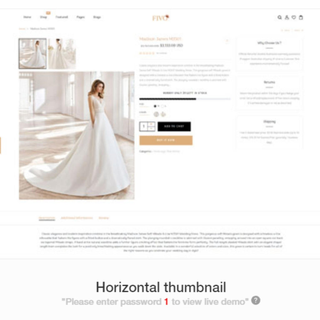 Wedding Shop Fashion Responsive Store Shopify Shopping Website