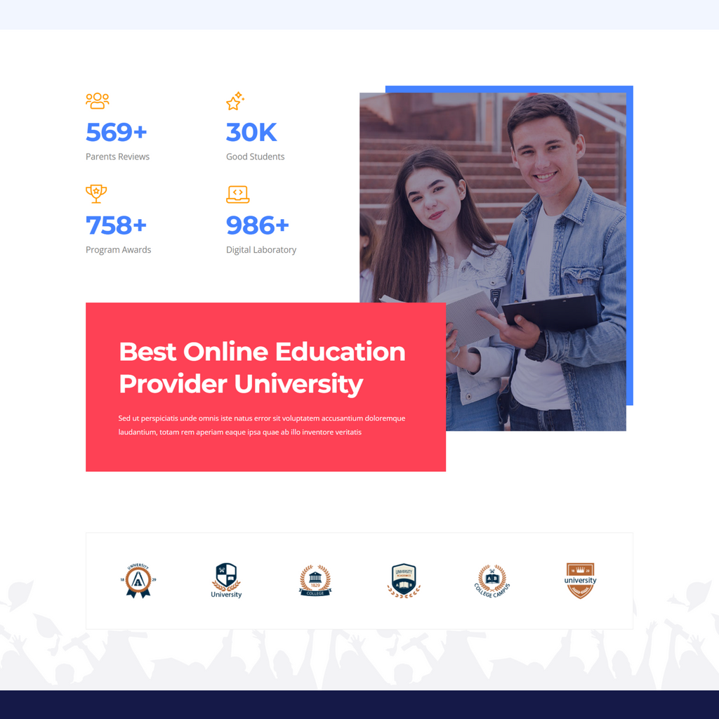 Online Courses WordPress Responsive Website
