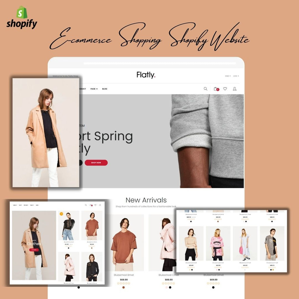 Cloth Shop Ecommerce Shopify  Shopping Website