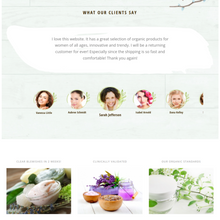 Organic Beauty Store & Natural Cosmetics WordPress Responsive Website