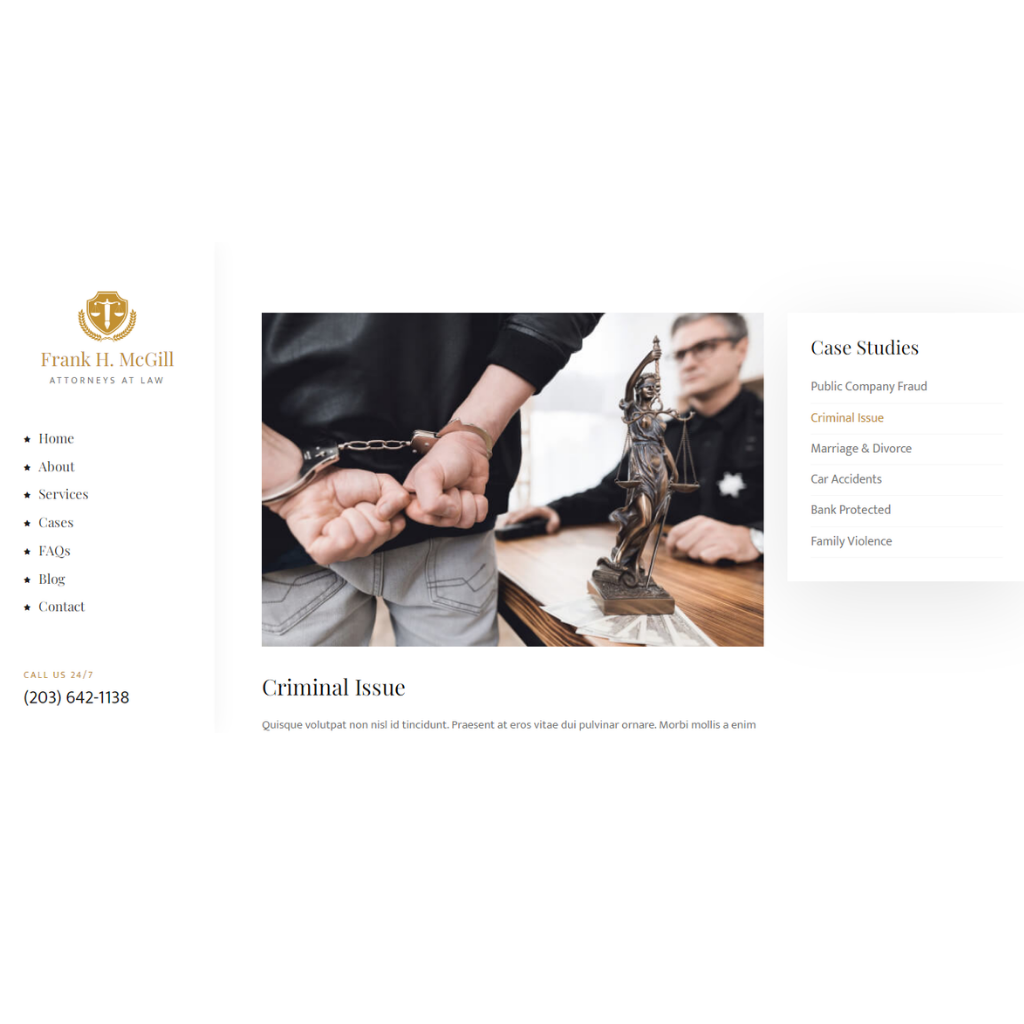 Reliable Legal Solution WordPress Responsive Website