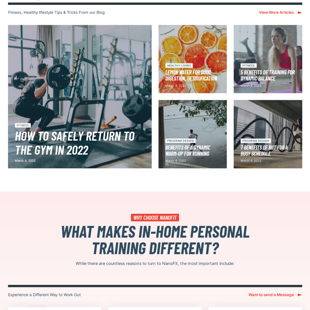 Workout WordPress Responsive Website