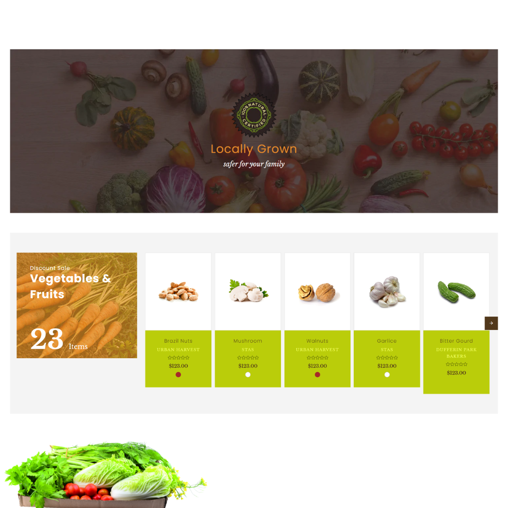Organics Store Shopify Shopping Website