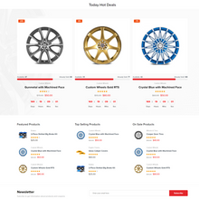 AJAX Car Accessories WordPress Responsive Website
