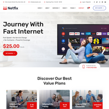 Broadband & Internet Services WordPress Responsive Website