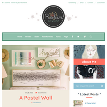 Cute & Colorful Blog WordPress Responsive Website