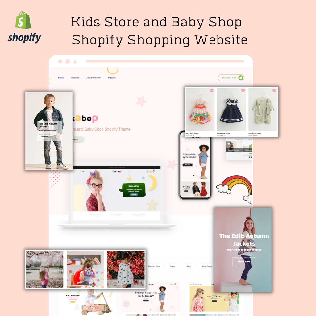 Kids Store and Baby Shop Shopify Shopping Website