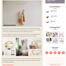 Cute & Colorful Blog WordPress Responsive Website