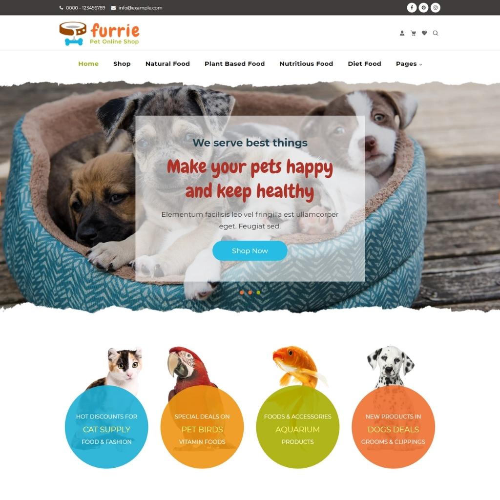 Animal Care Services Shopify Shopping Website