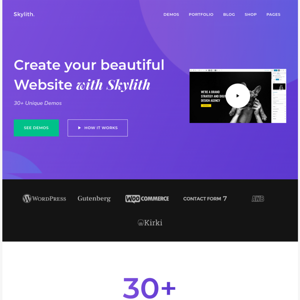 Multipurpose Gutenberg WordPress Website