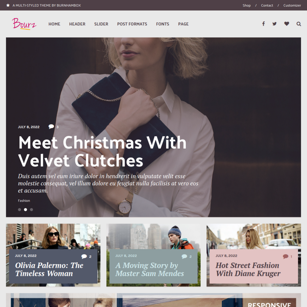 Life & Entertainment Magazine Blog WordPress Responsive Website