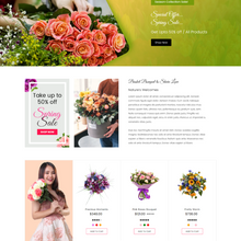 Flower Bouquet Shopify Shopping Website