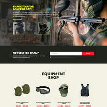 Airsoft Club & Paintball WordPress Responsive Website