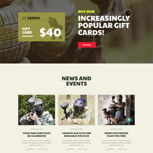 Airsoft Club & Paintball WordPress Responsive Website