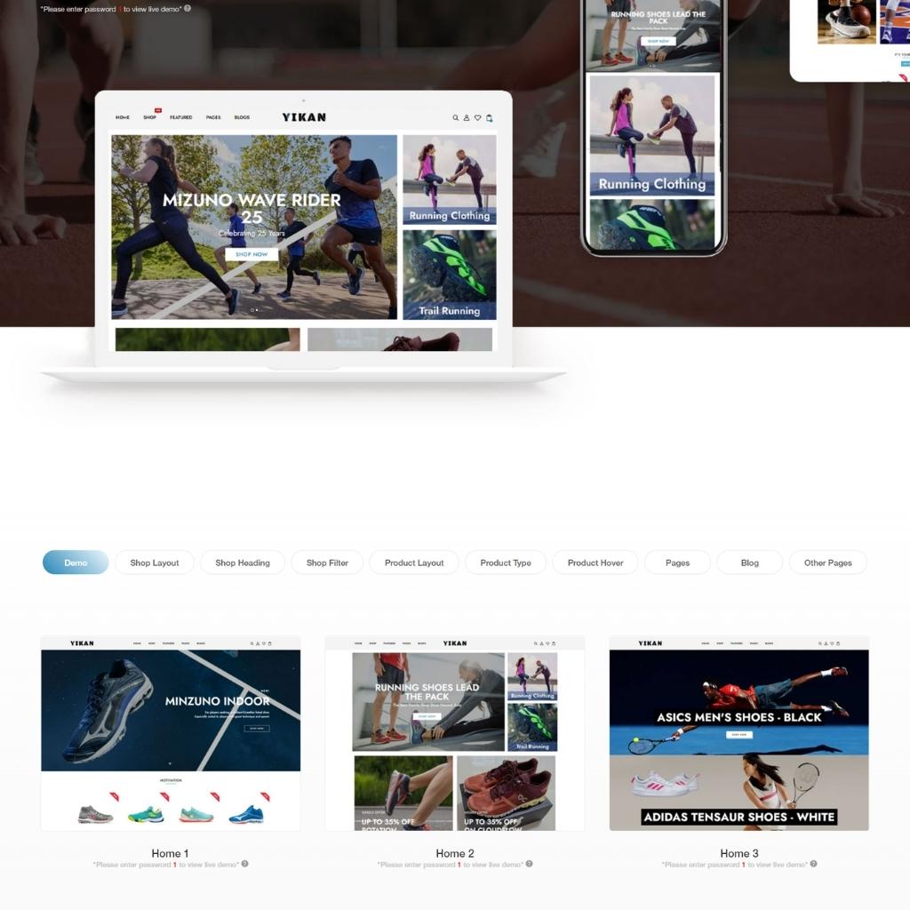 Running Shoes & Sports Shopify Shopping Website