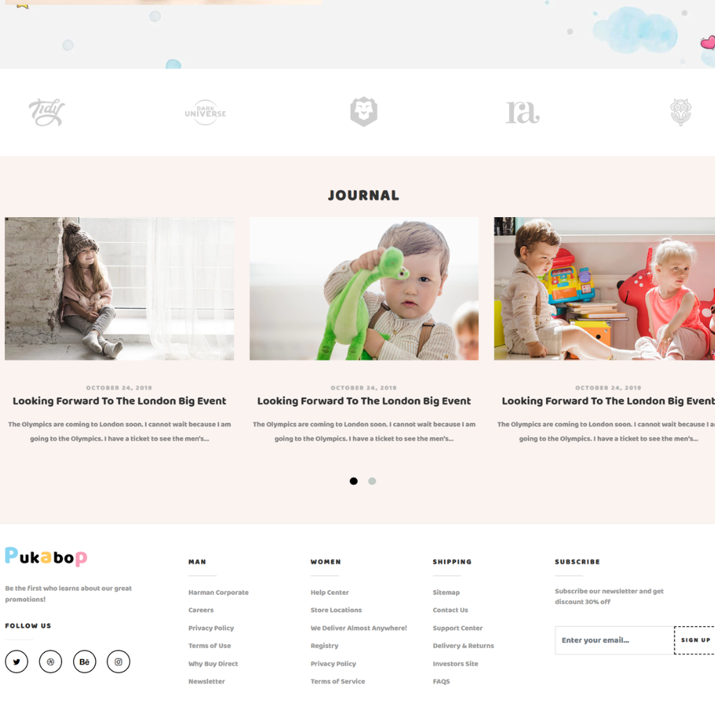 Kids Store and Baby Shop Shopify Shopping Website