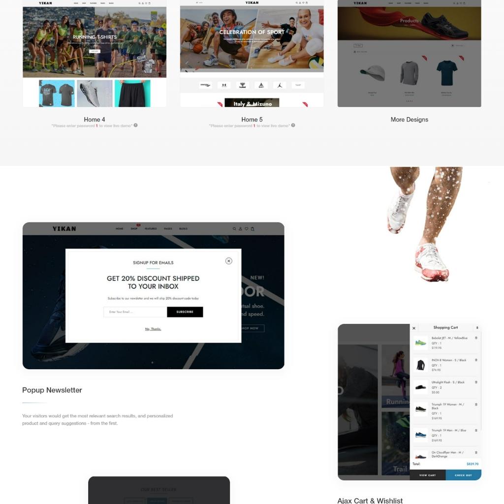 Running Shoes & Sports Shopify Shopping Website