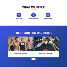 Personal Gym Trainer WordPress Responsive Website