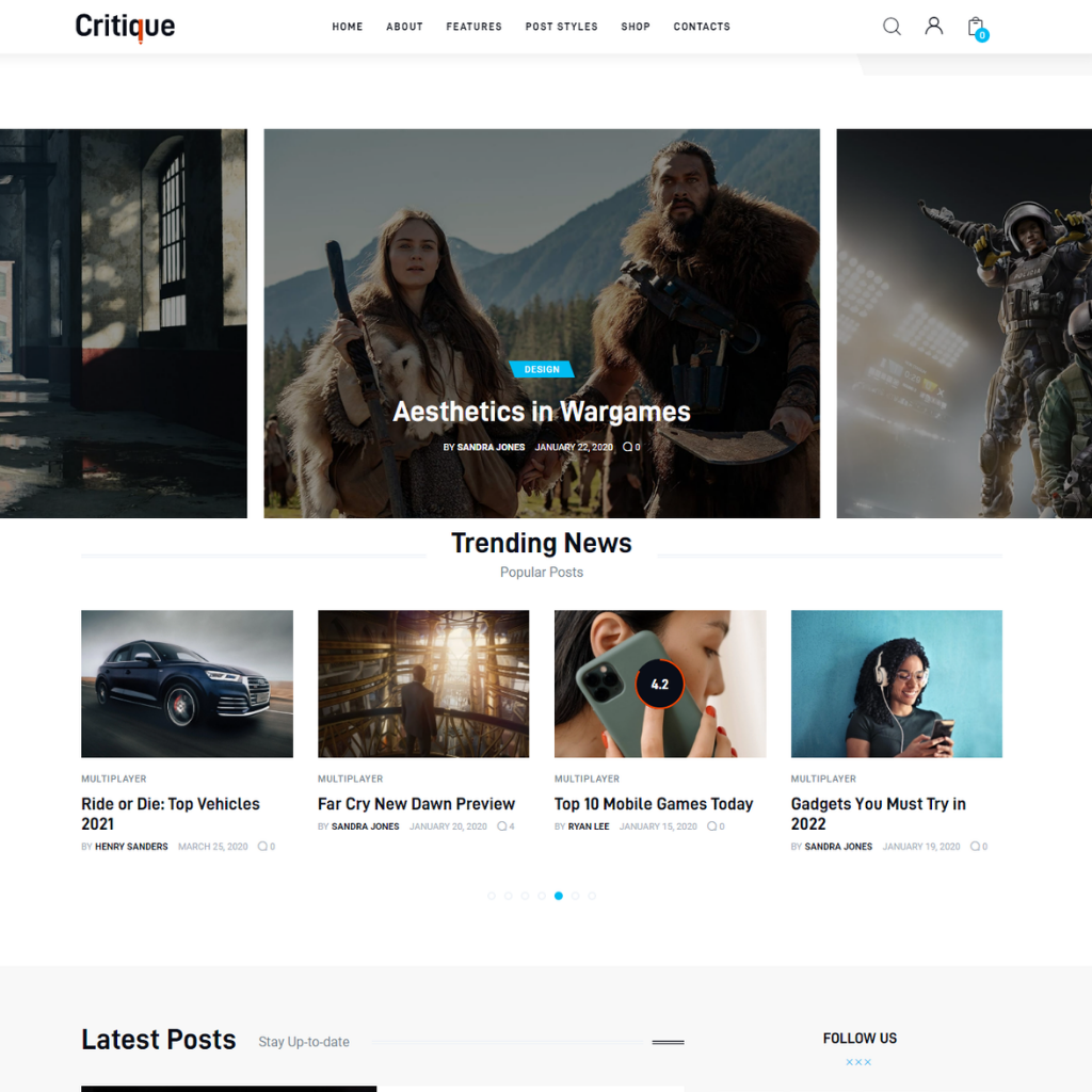 Magazine & Newspaper WordPress Responsive Website