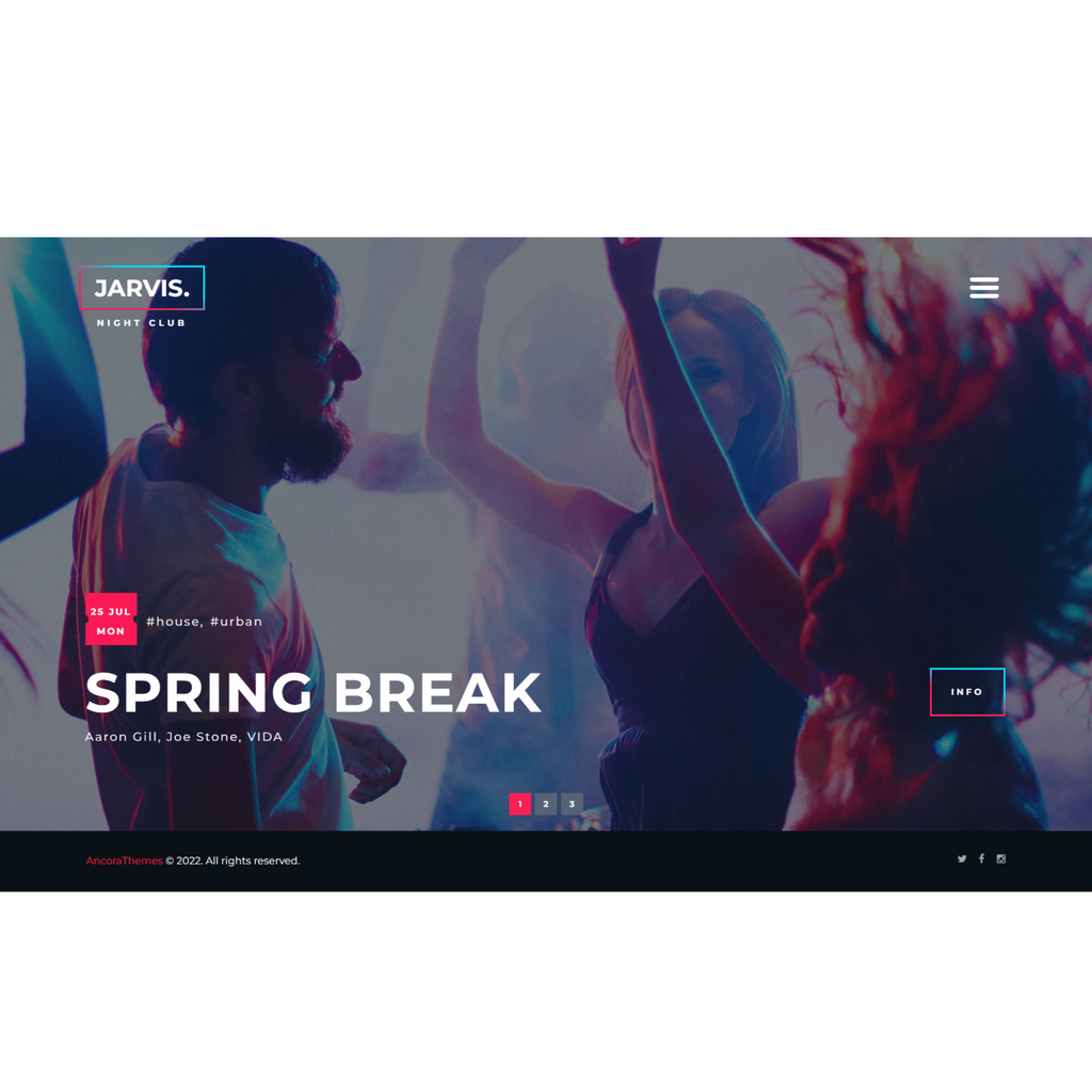 Night Club, Concert, Festival WordPress Responsive Website