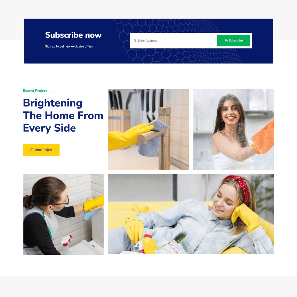 Cleaning Services WordPress Responsive Website