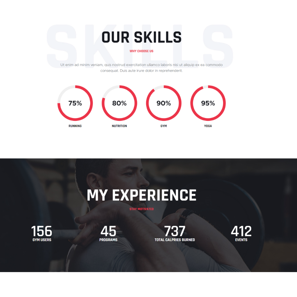Personal Gym Trainer WordPress Responsive Website