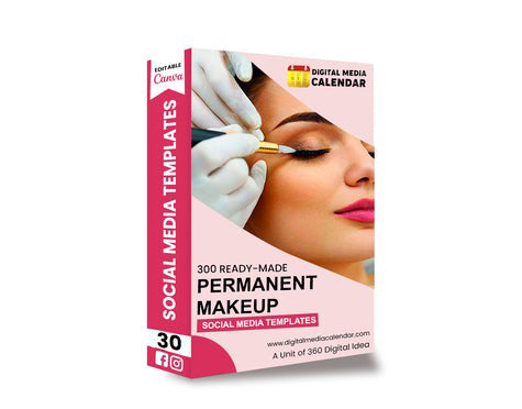 30 Ultimate Permanent Makeup Social Media Posts Canva Templates