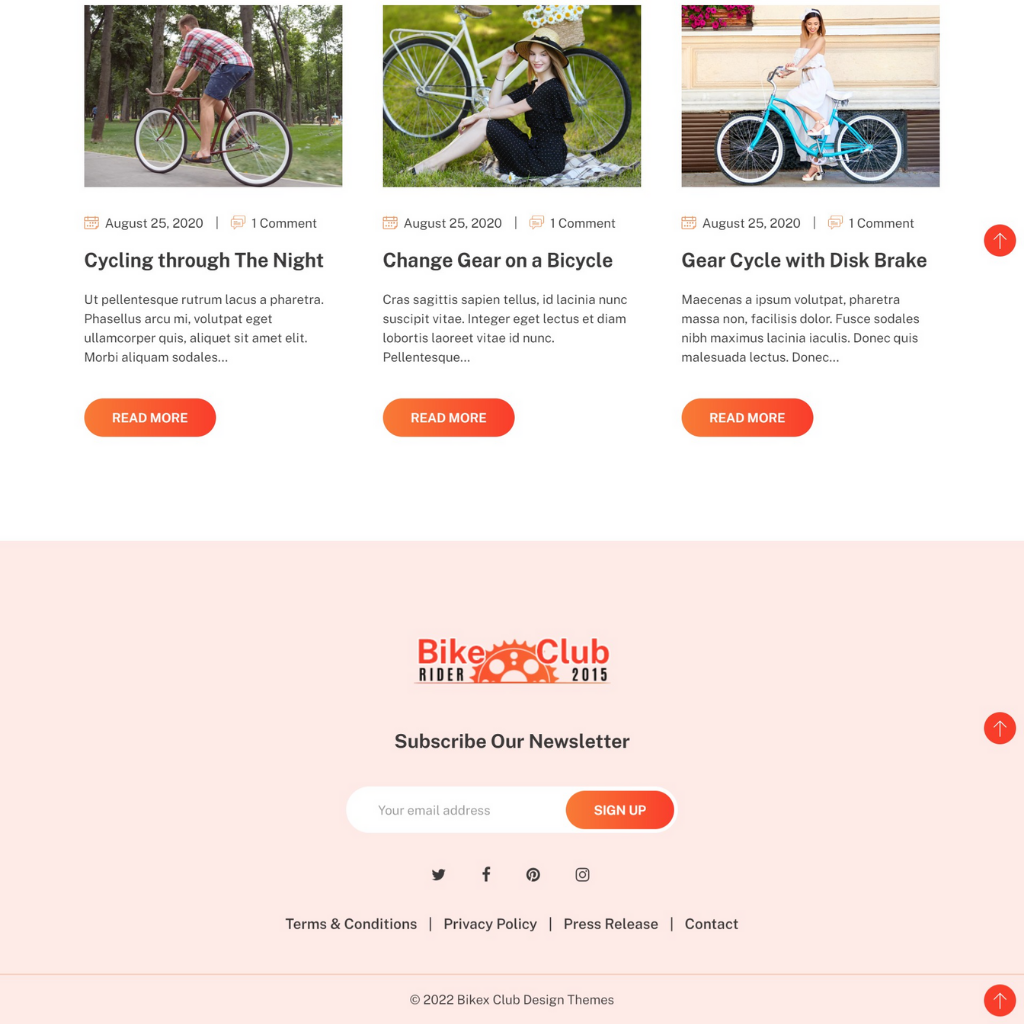 Cycle Shopify Website