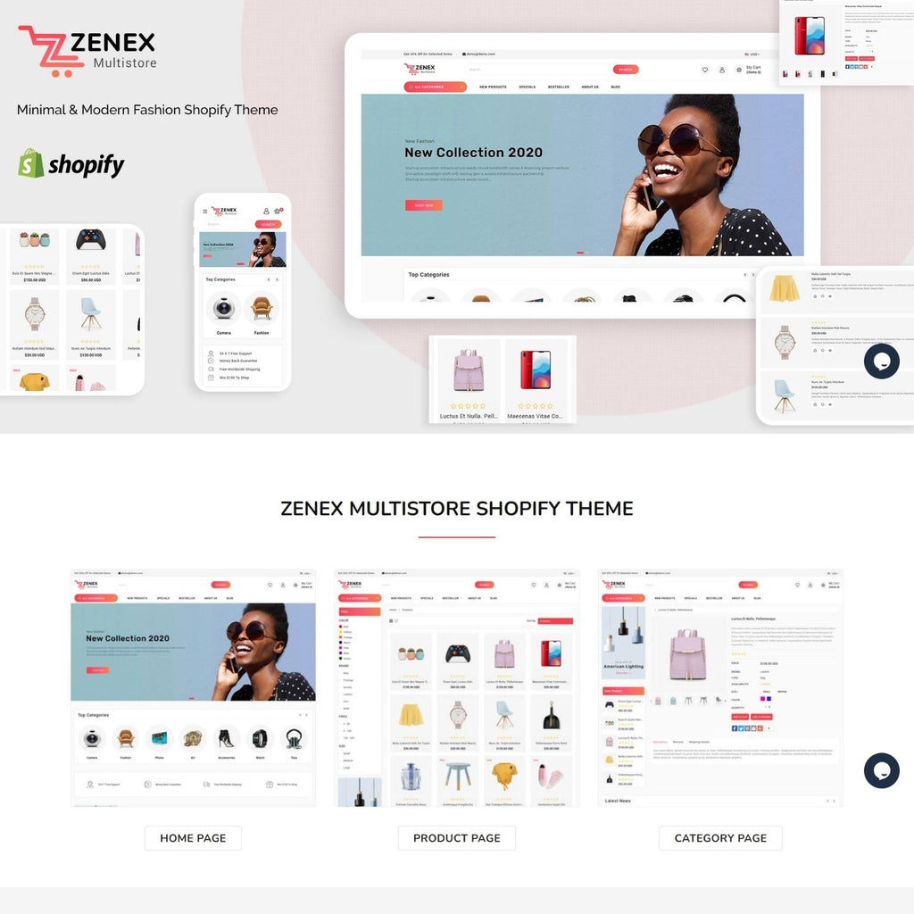 Multipurpose E-commerce Shop Shopify Shopping Website