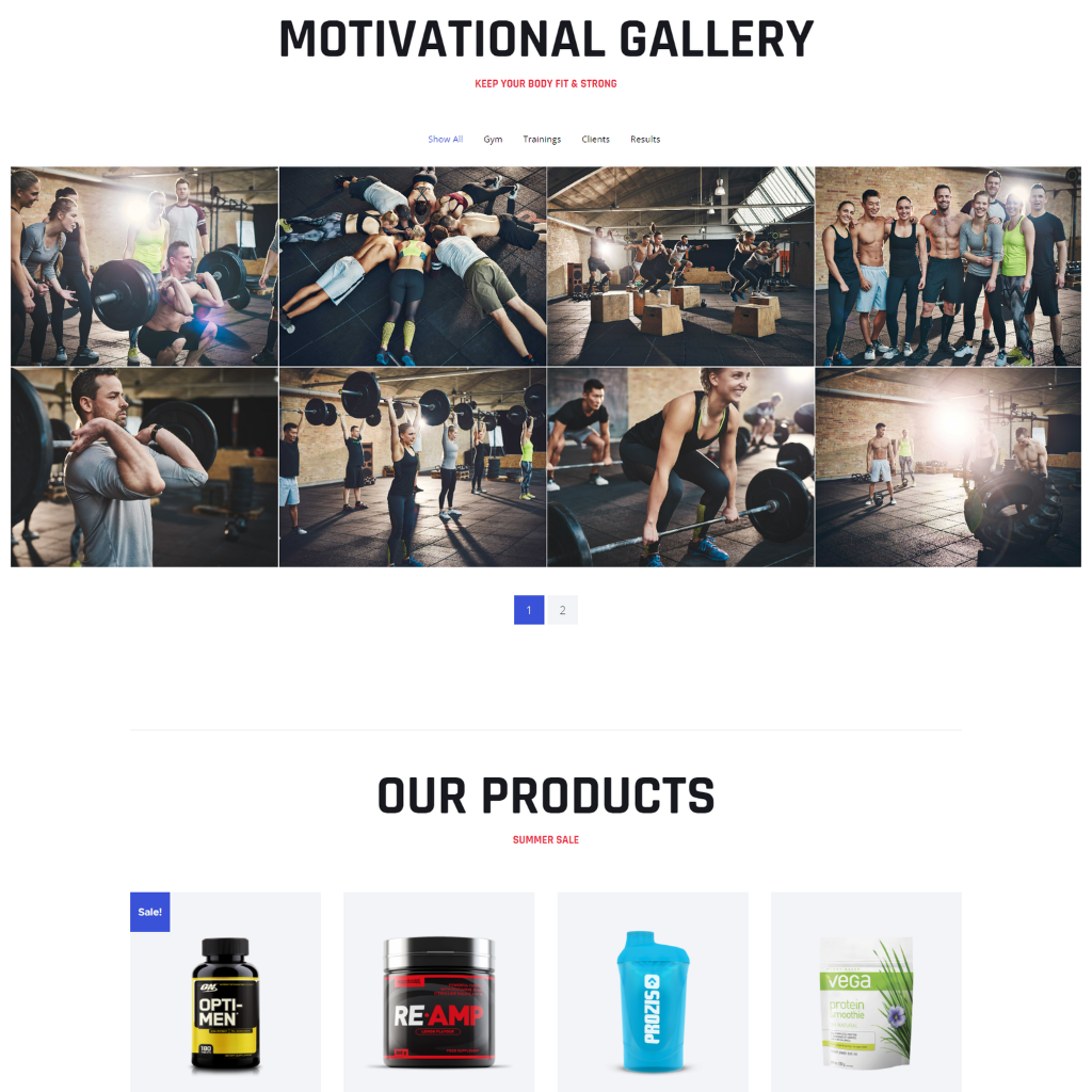 Personal Gym Trainer WordPress Responsive Website
