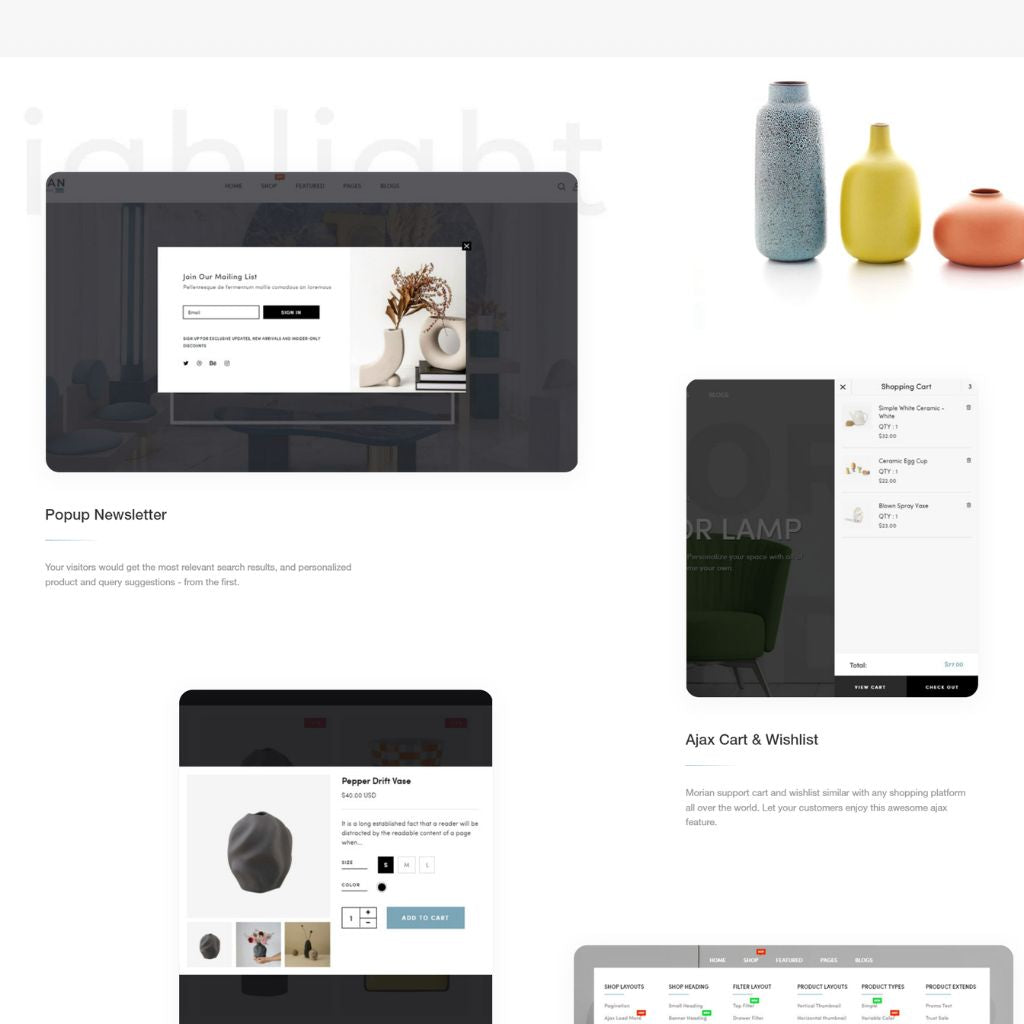 Ceramics & Pottery Deco Shopify Shopping Website