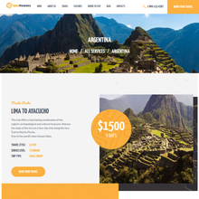 Travel Agency & Tourism Bureau WordPress Responsive Website